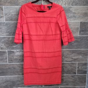 J. CREW Shift Dress Size 0 Red